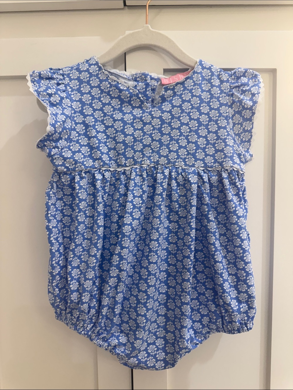 Bisby Positano Bubble in Periwinkle Block Print 24M